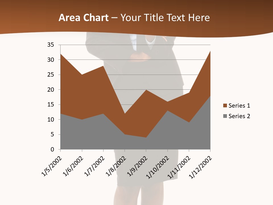 Girl Work People PowerPoint Template