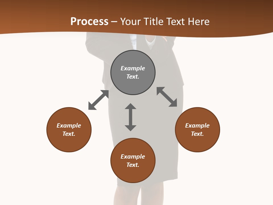 Girl Work People PowerPoint Template