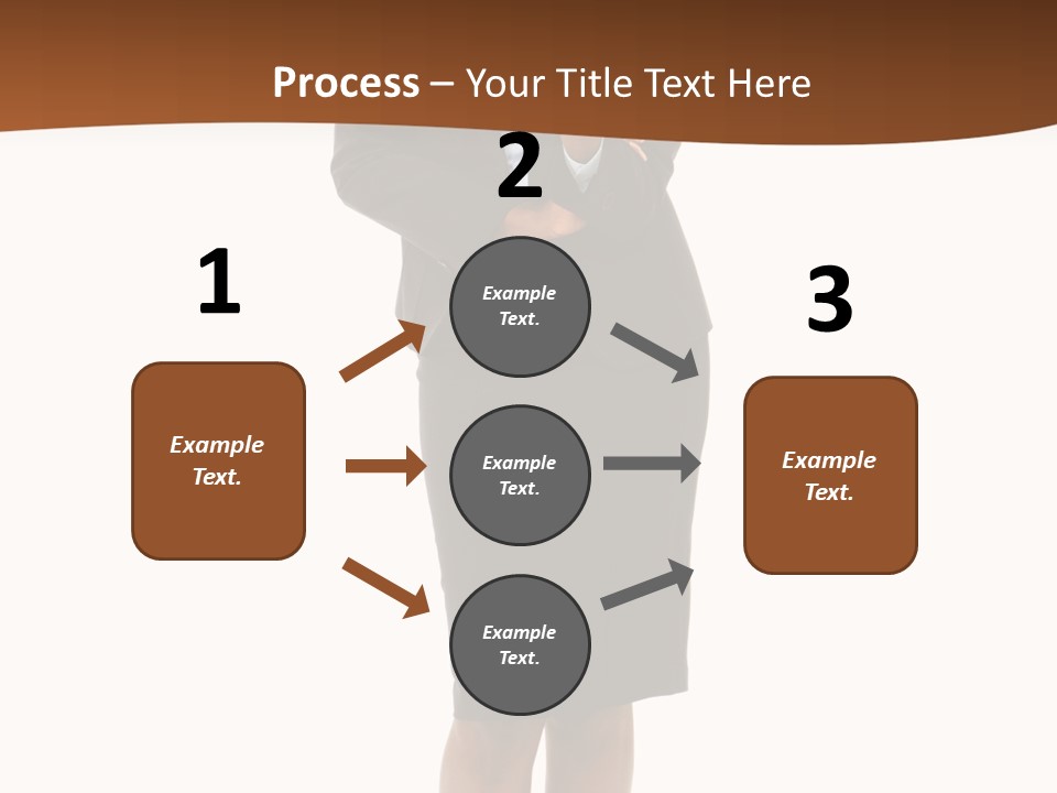 Girl Work People PowerPoint Template