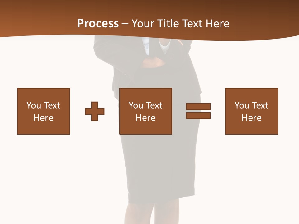 Girl Work People PowerPoint Template