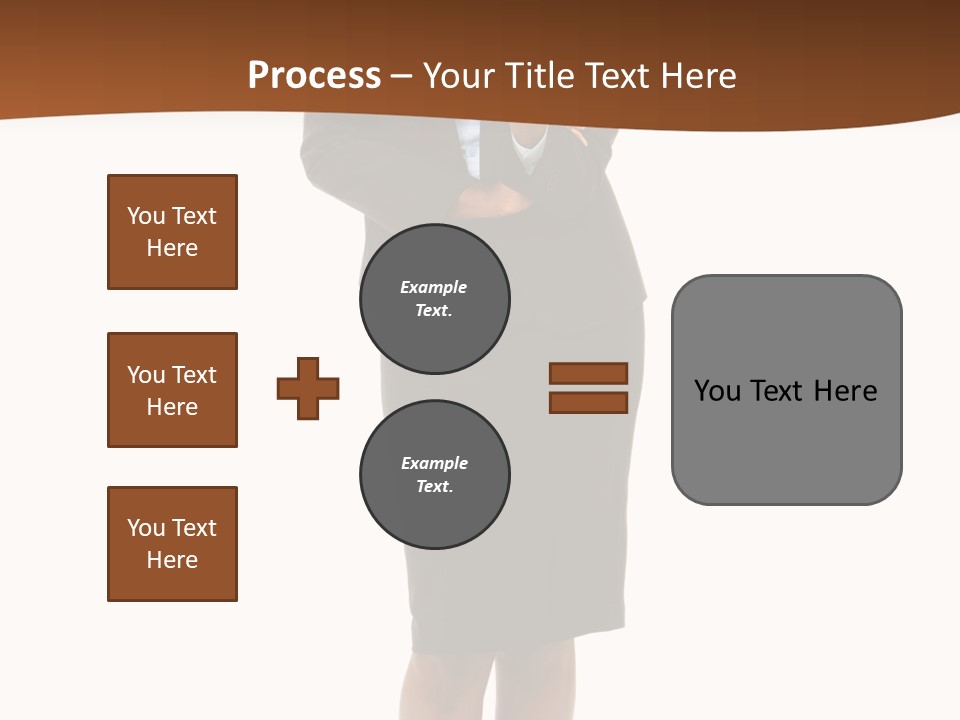 Girl Work People PowerPoint Template