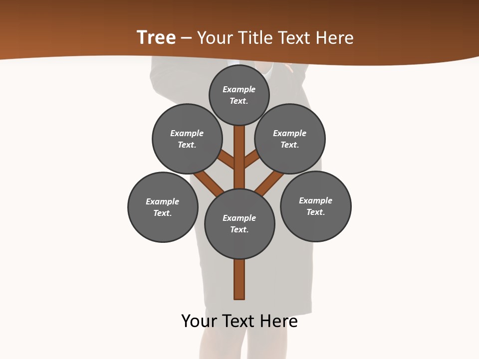 Girl Work People PowerPoint Template