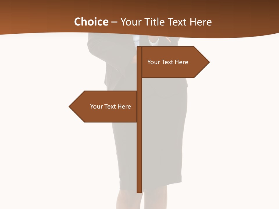 Girl Work People PowerPoint Template