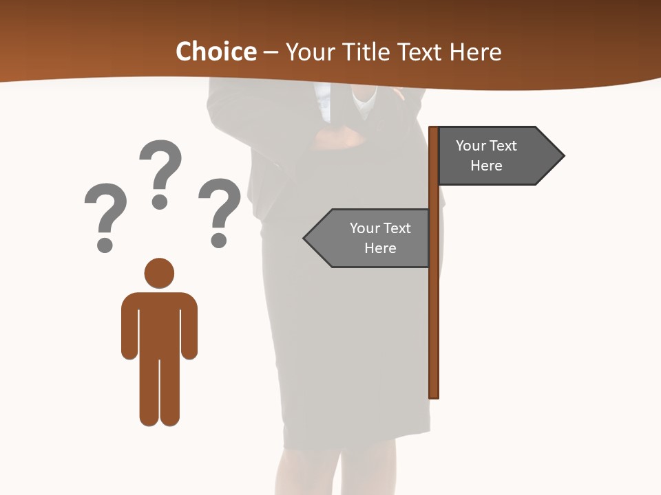 Girl Work People PowerPoint Template