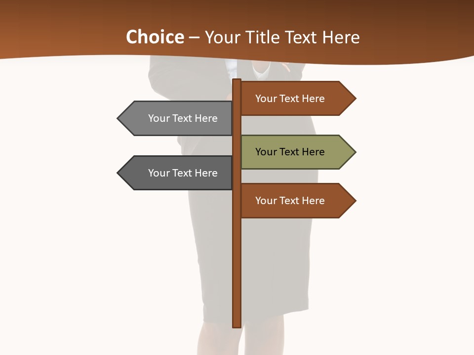 Girl Work People PowerPoint Template