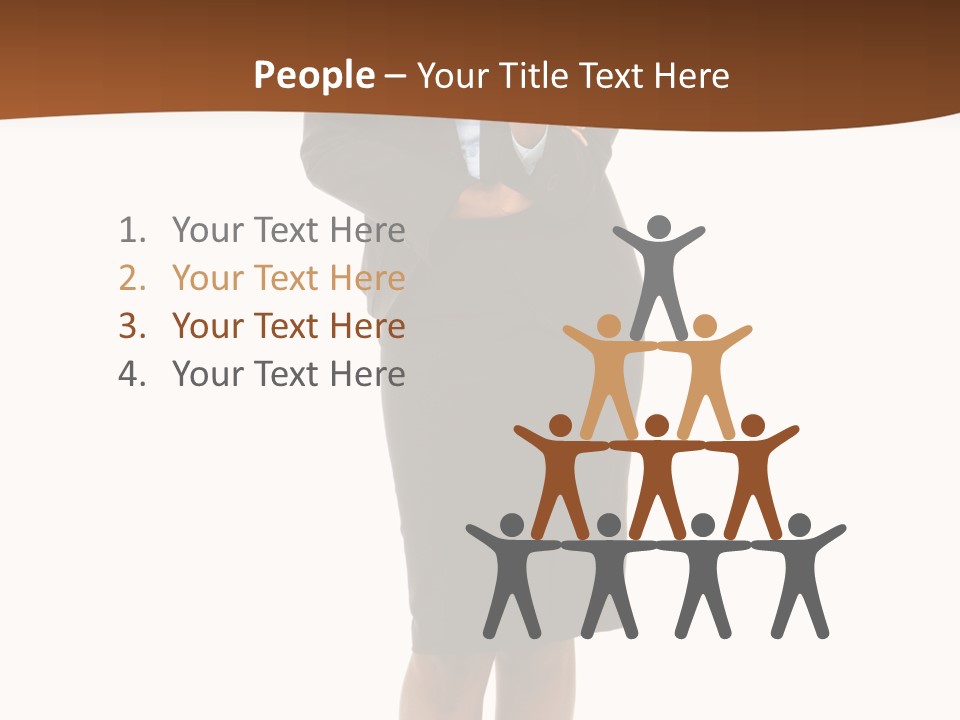 Girl Work People PowerPoint Template