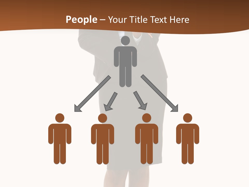 Girl Work People PowerPoint Template