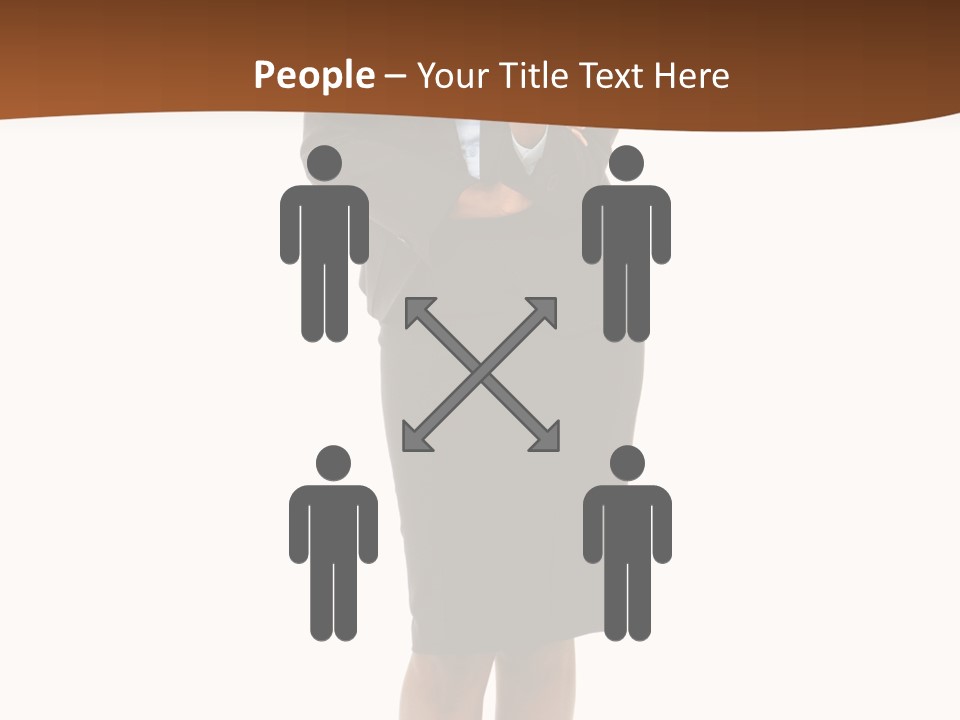 Girl Work People PowerPoint Template