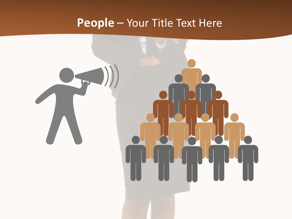 Girl Work People PowerPoint Template