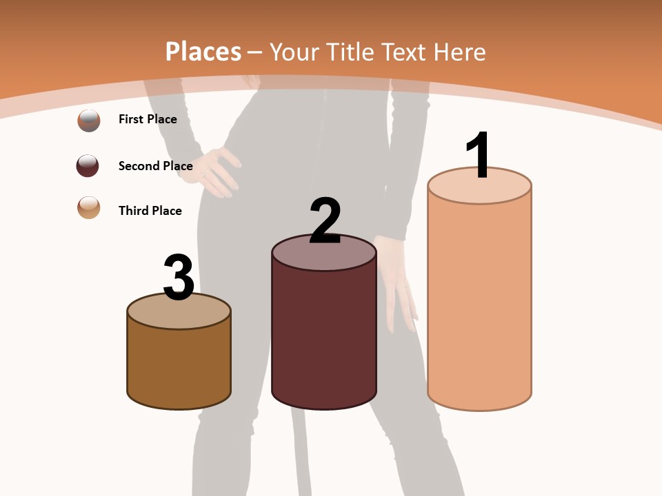 Lady Holiday White PowerPoint Template