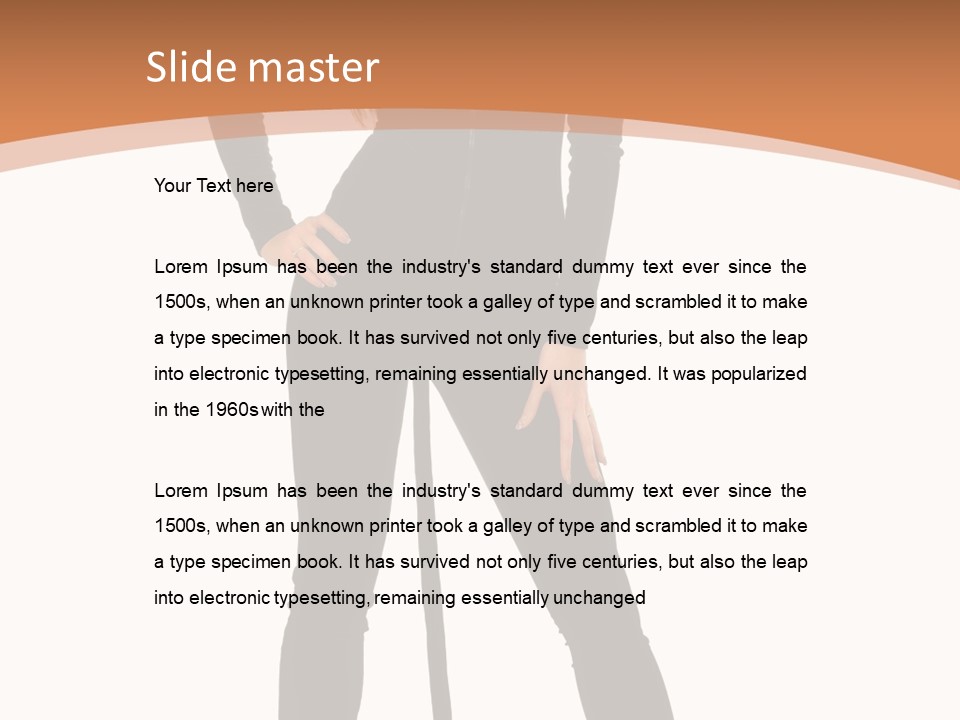 Lady Holiday White PowerPoint Template