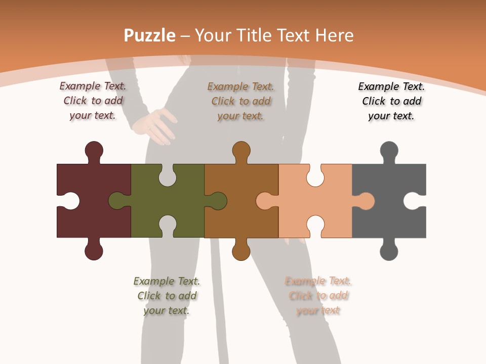 Lady Holiday White PowerPoint Template