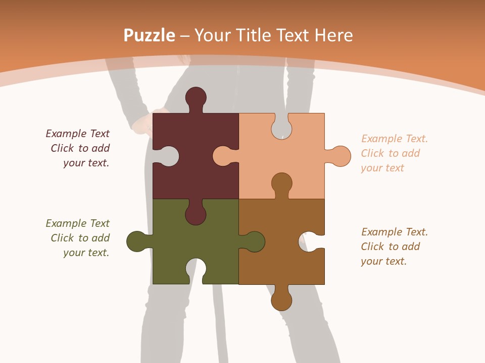 Lady Holiday White PowerPoint Template