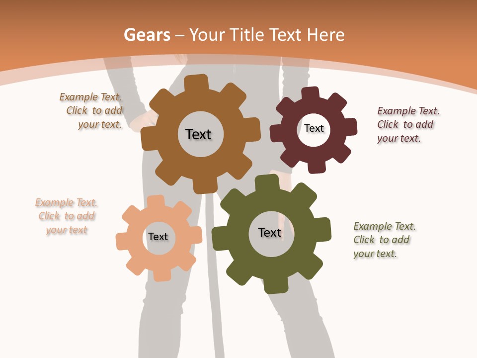 Lady Holiday White PowerPoint Template