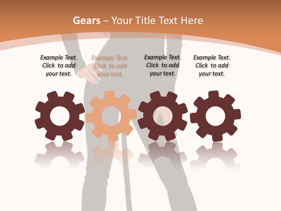 Lady Holiday White PowerPoint Template