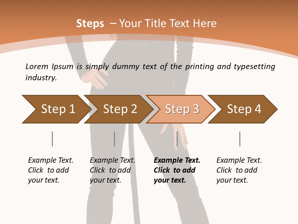 Lady Holiday White PowerPoint Template