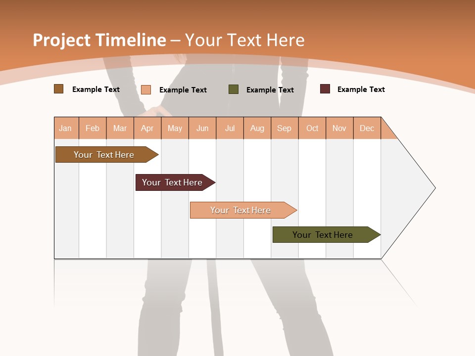 Lady Holiday White PowerPoint Template