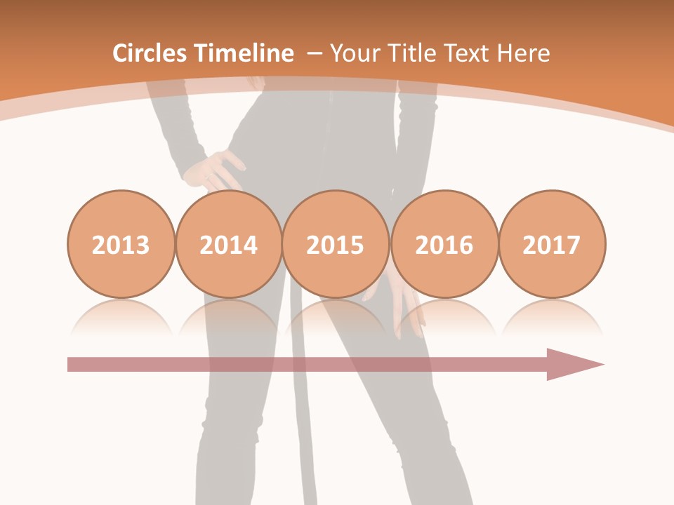 Lady Holiday White PowerPoint Template