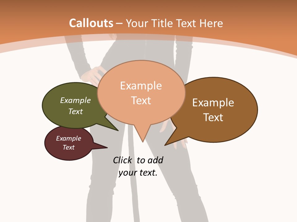 Lady Holiday White PowerPoint Template