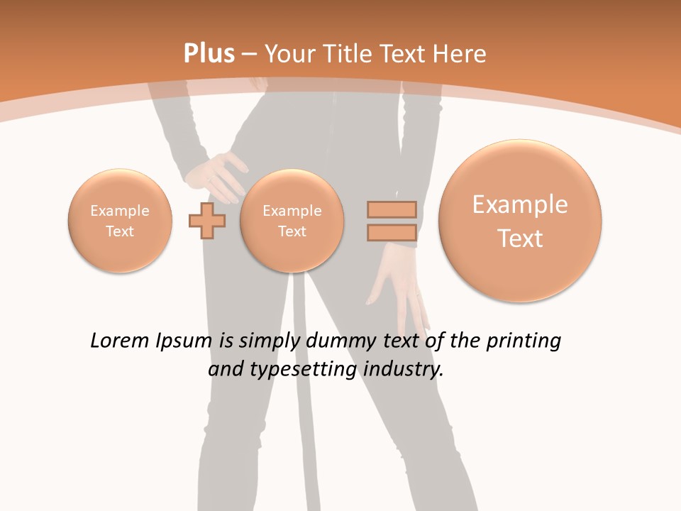 Lady Holiday White PowerPoint Template