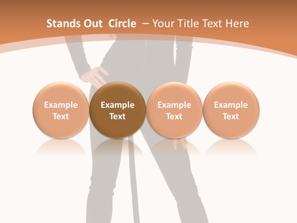 Lady Holiday White PowerPoint Template