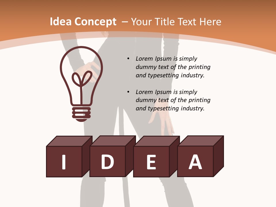 Lady Holiday White PowerPoint Template