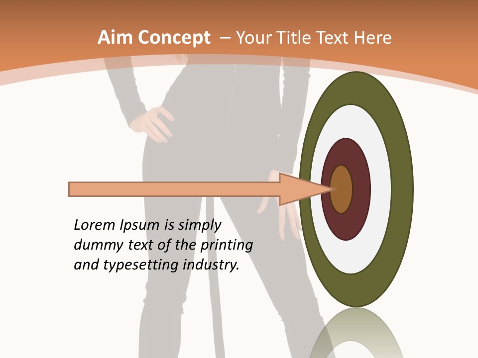 Lady Holiday White PowerPoint Template