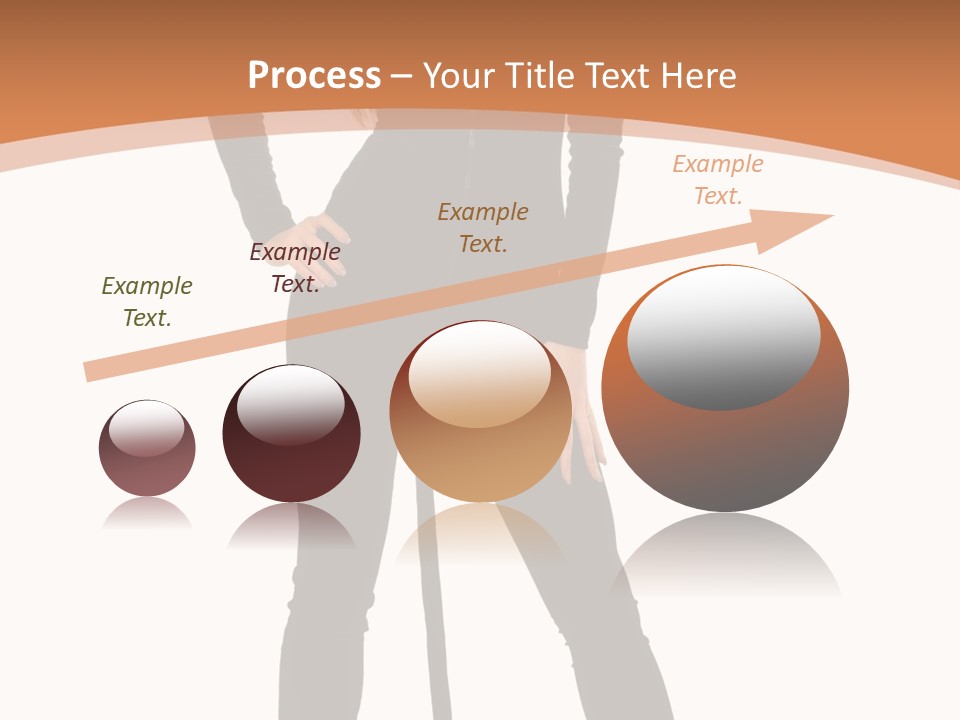 Lady Holiday White PowerPoint Template