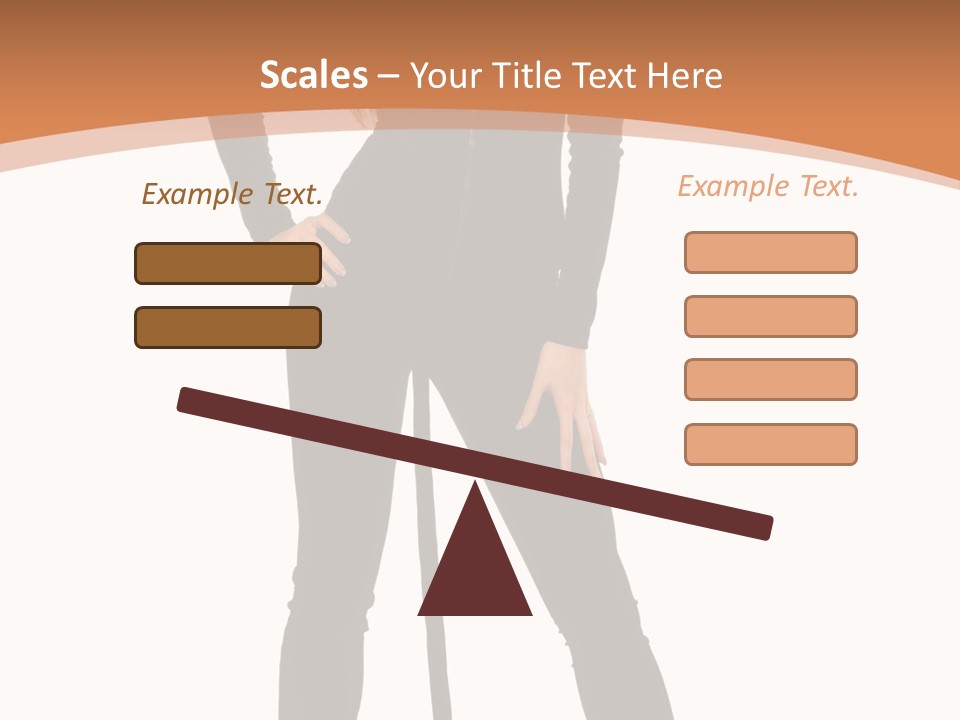 Lady Holiday White PowerPoint Template