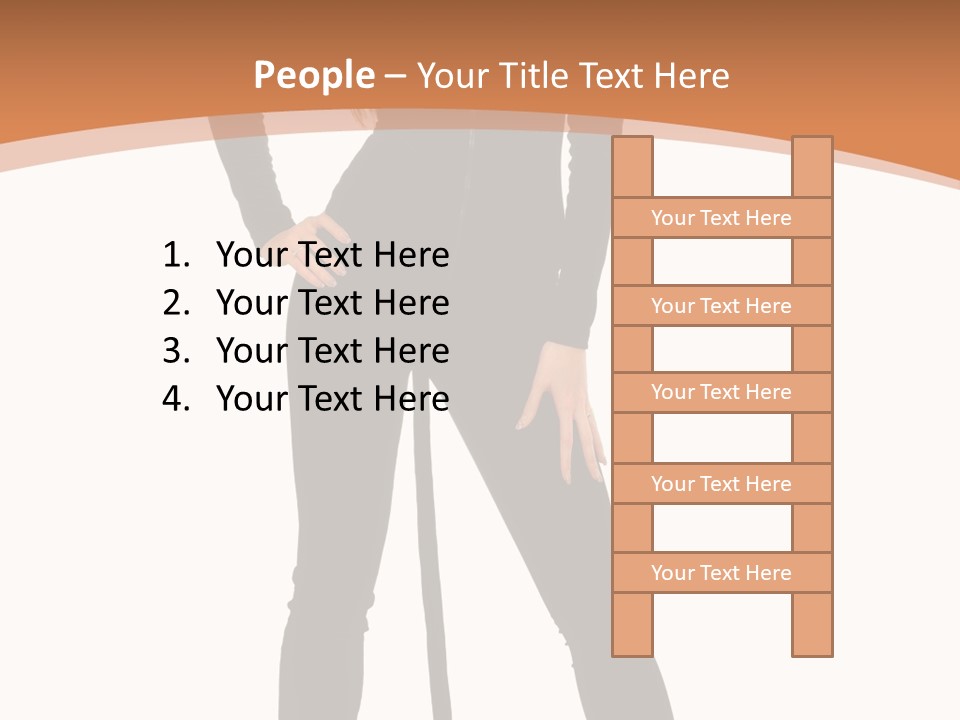 Lady Holiday White PowerPoint Template