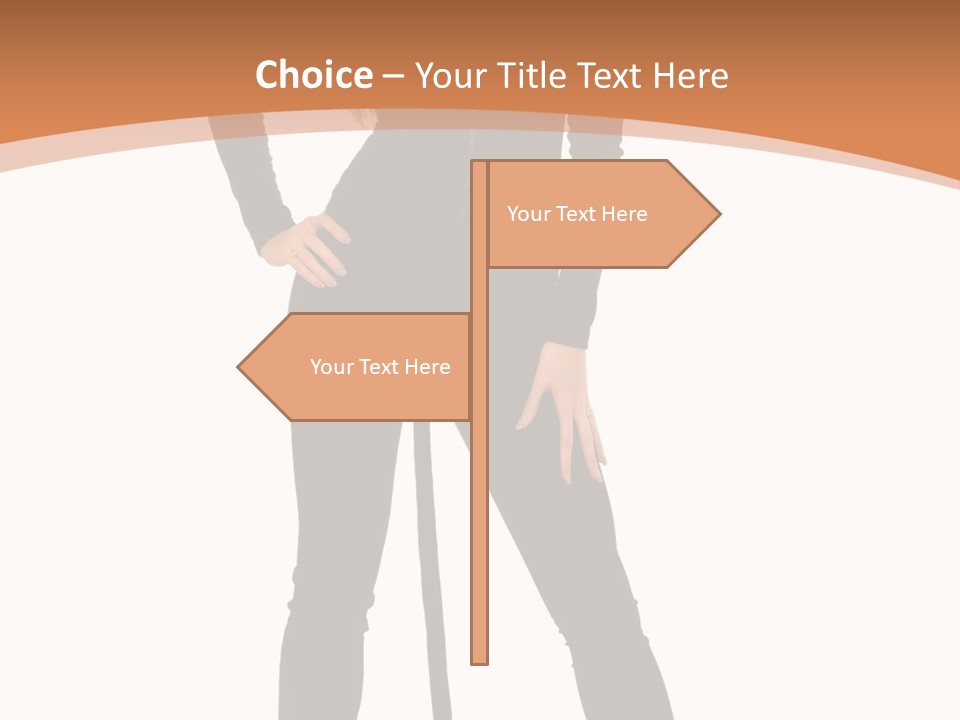 Lady Holiday White PowerPoint Template