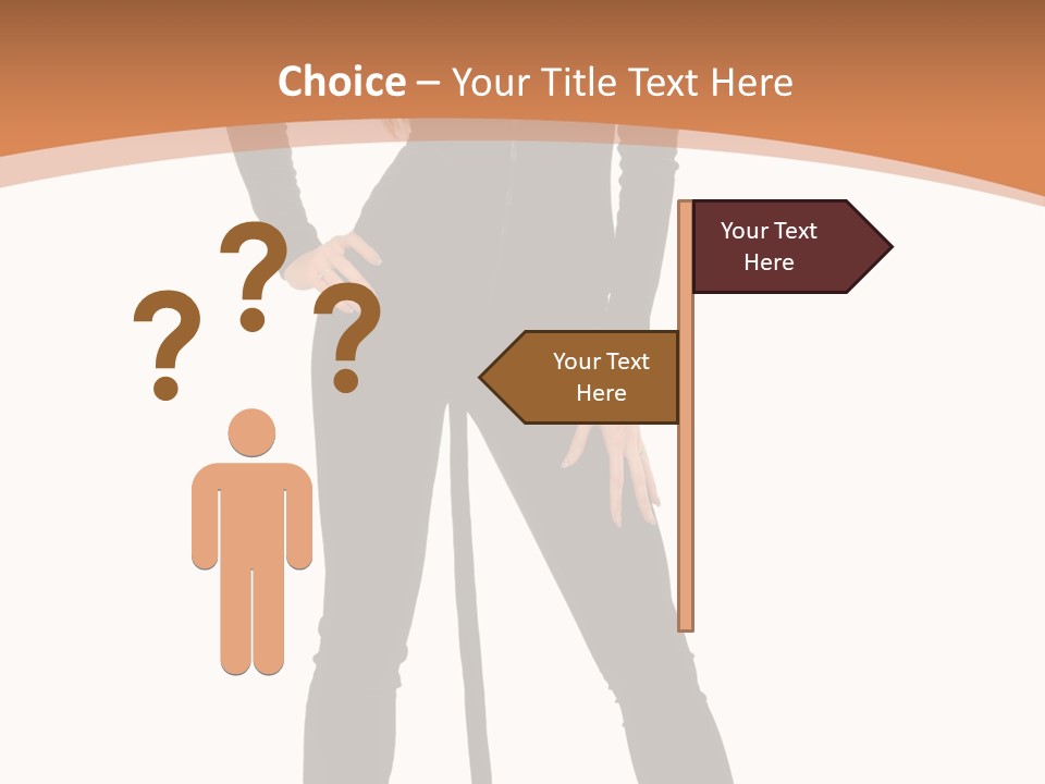 Lady Holiday White PowerPoint Template