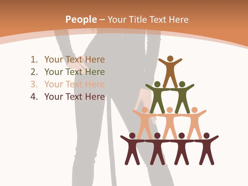 Lady Holiday White PowerPoint Template