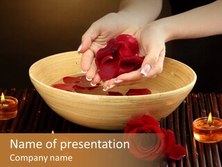 Water Skincare Therapy PowerPoint Template