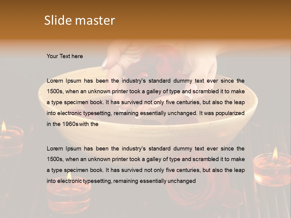 Water Skincare Therapy PowerPoint Template