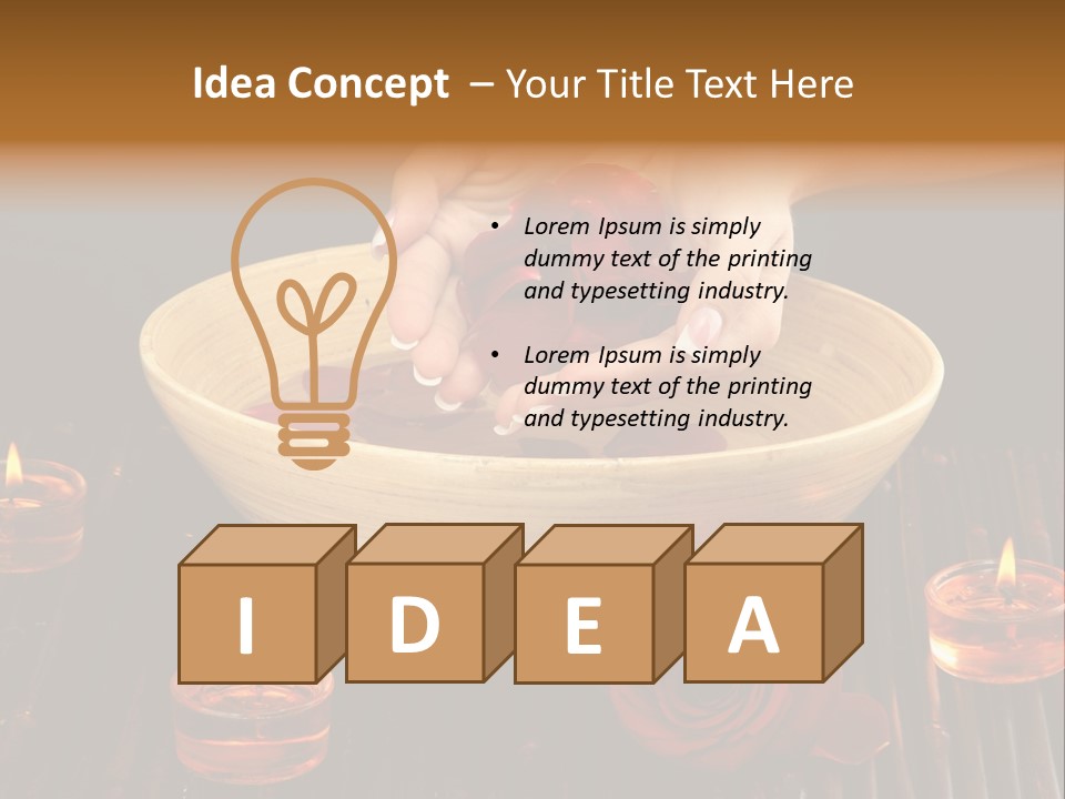 Water Skincare Therapy PowerPoint Template