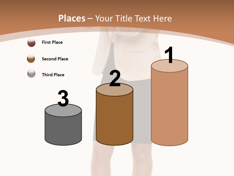 Person Megaphone Senior PowerPoint Template