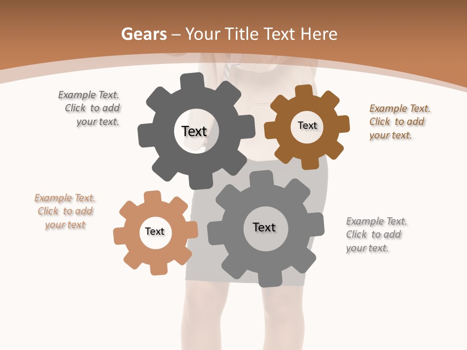 Person Megaphone Senior PowerPoint Template