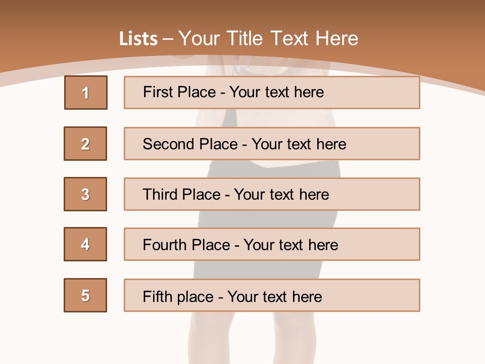 Person Megaphone Senior PowerPoint Template