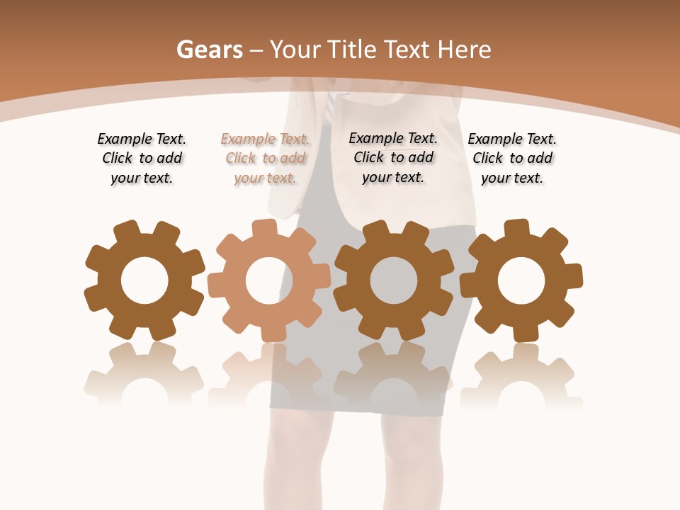 Person Megaphone Senior PowerPoint Template