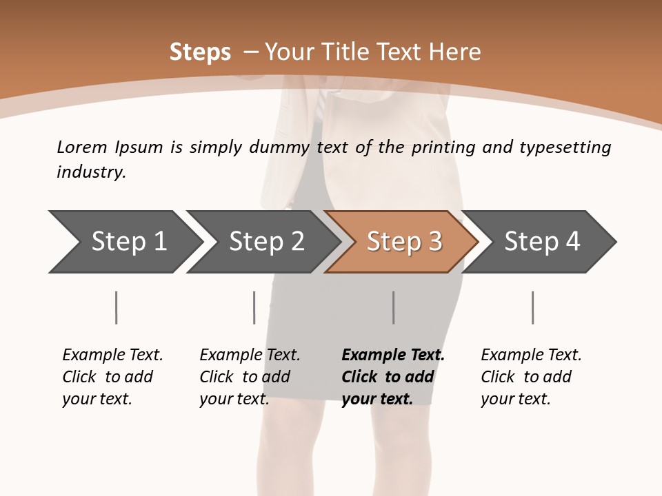 Person Megaphone Senior PowerPoint Template