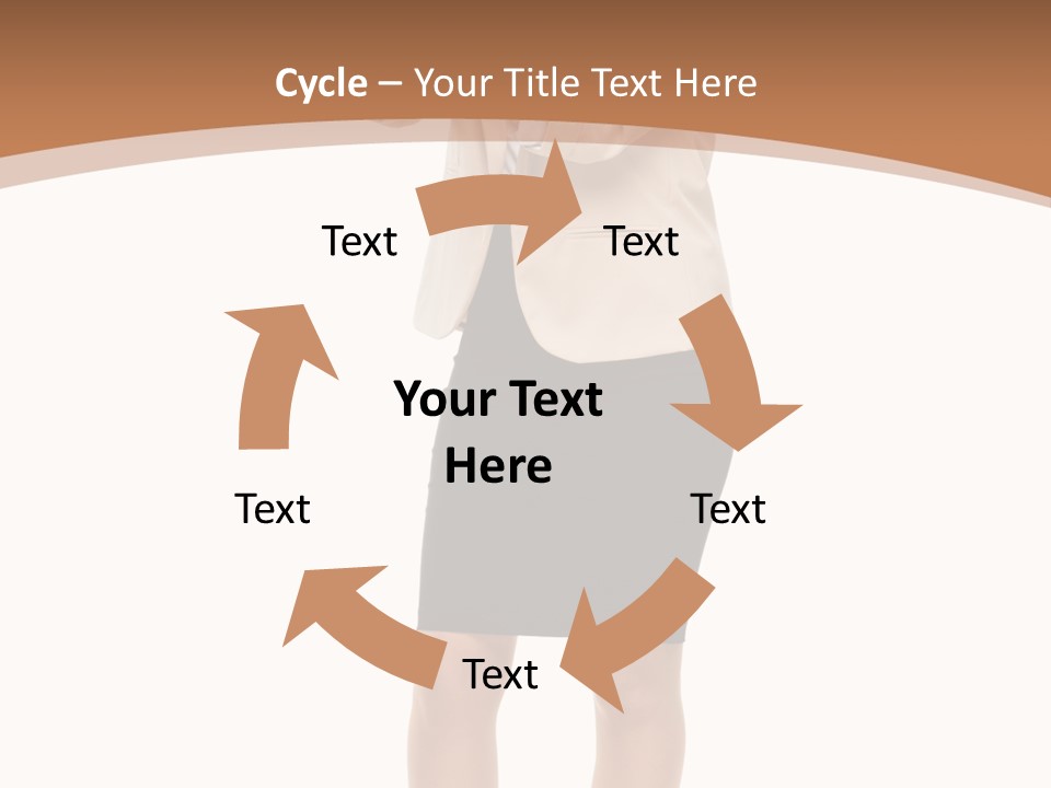 Person Megaphone Senior PowerPoint Template