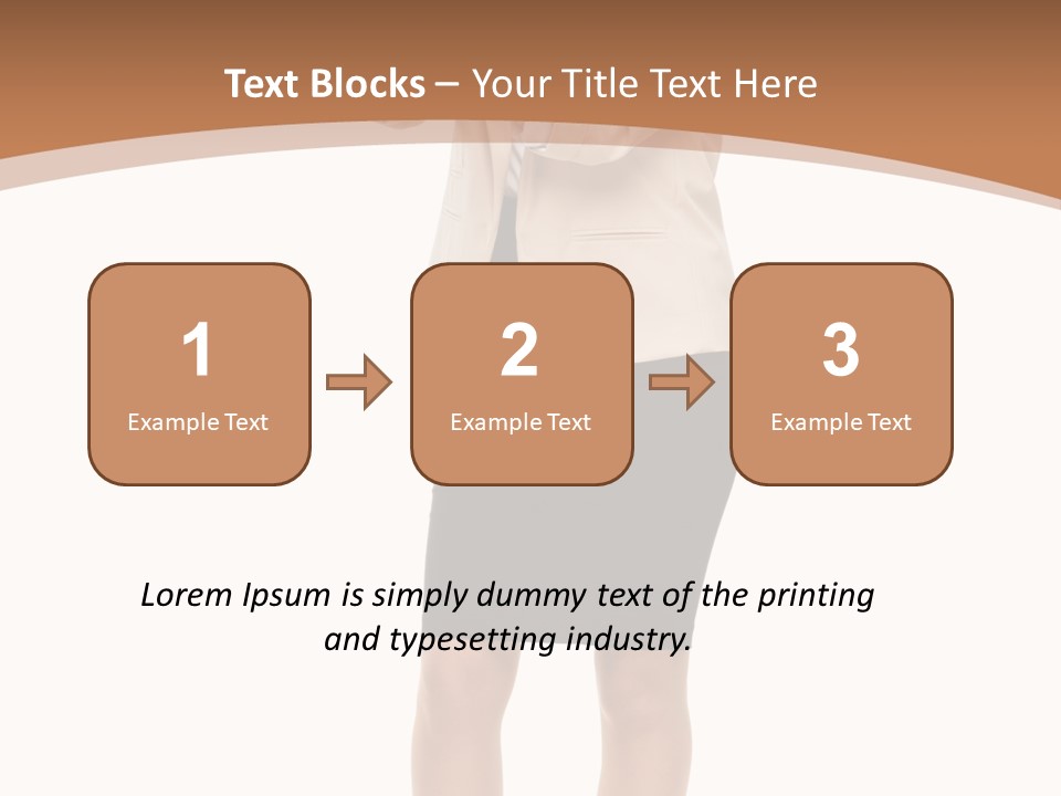 Person Megaphone Senior PowerPoint Template