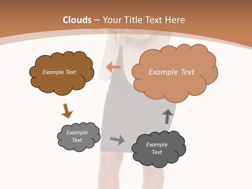 Person Megaphone Senior PowerPoint Template