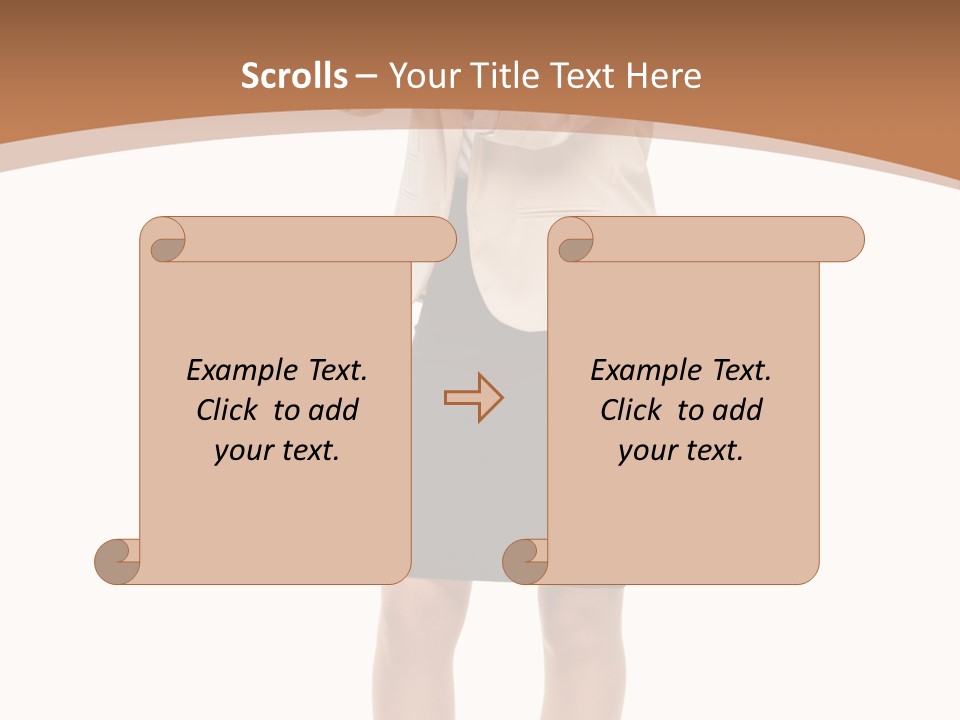 Person Megaphone Senior PowerPoint Template