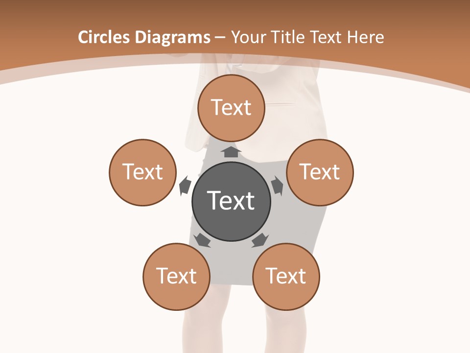 Person Megaphone Senior PowerPoint Template