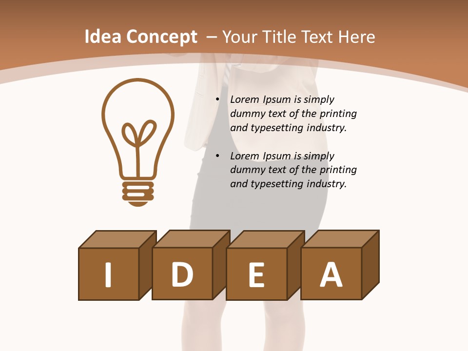 Person Megaphone Senior PowerPoint Template