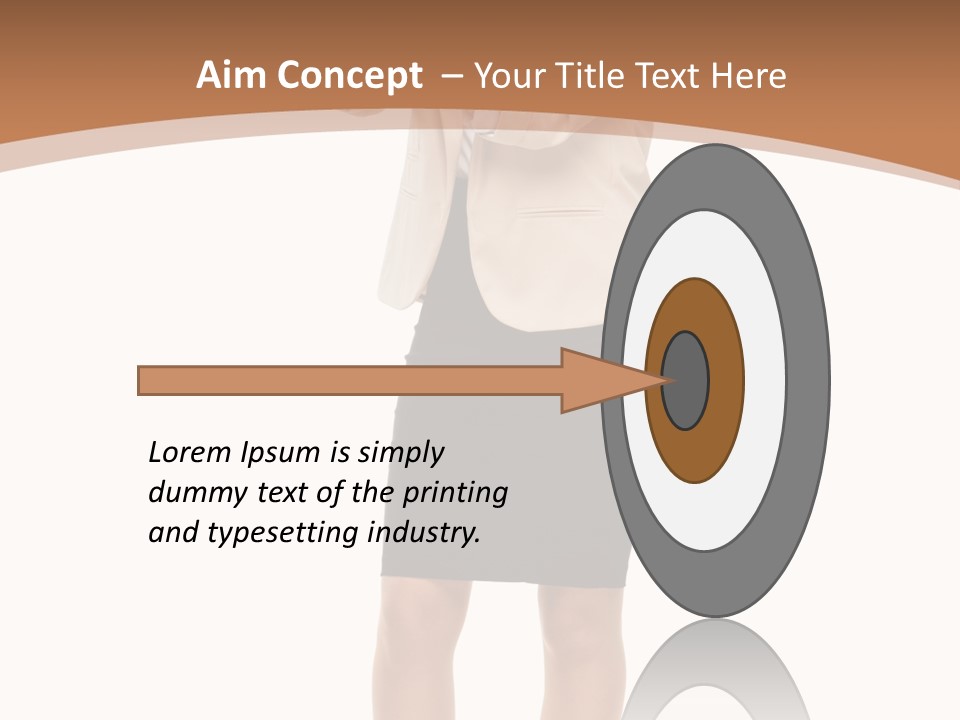 Person Megaphone Senior PowerPoint Template