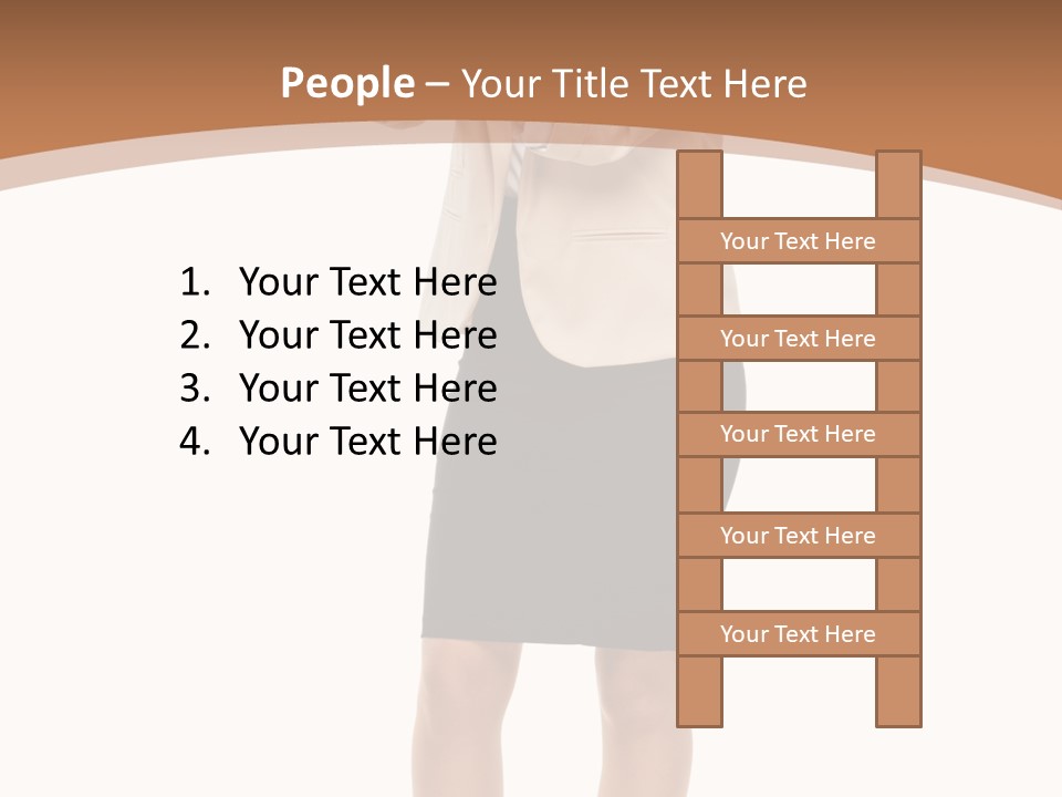 Person Megaphone Senior PowerPoint Template