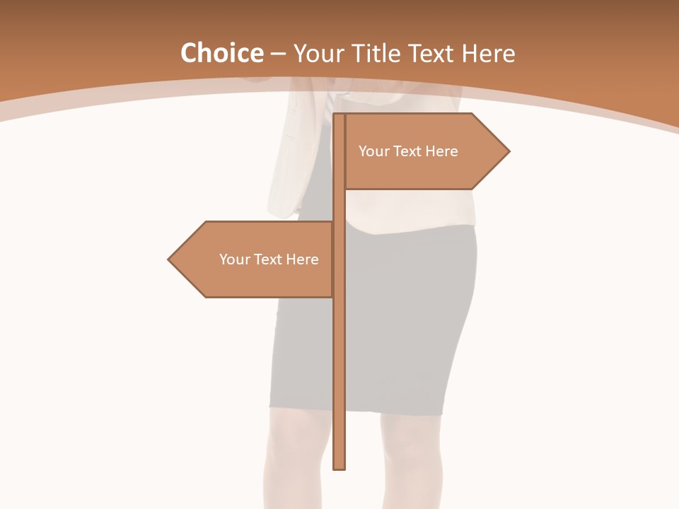 Person Megaphone Senior PowerPoint Template